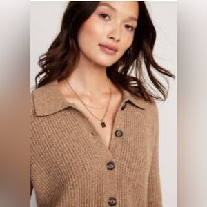 SoSoft Collared Cardigan Sweater in Belgian Waffle